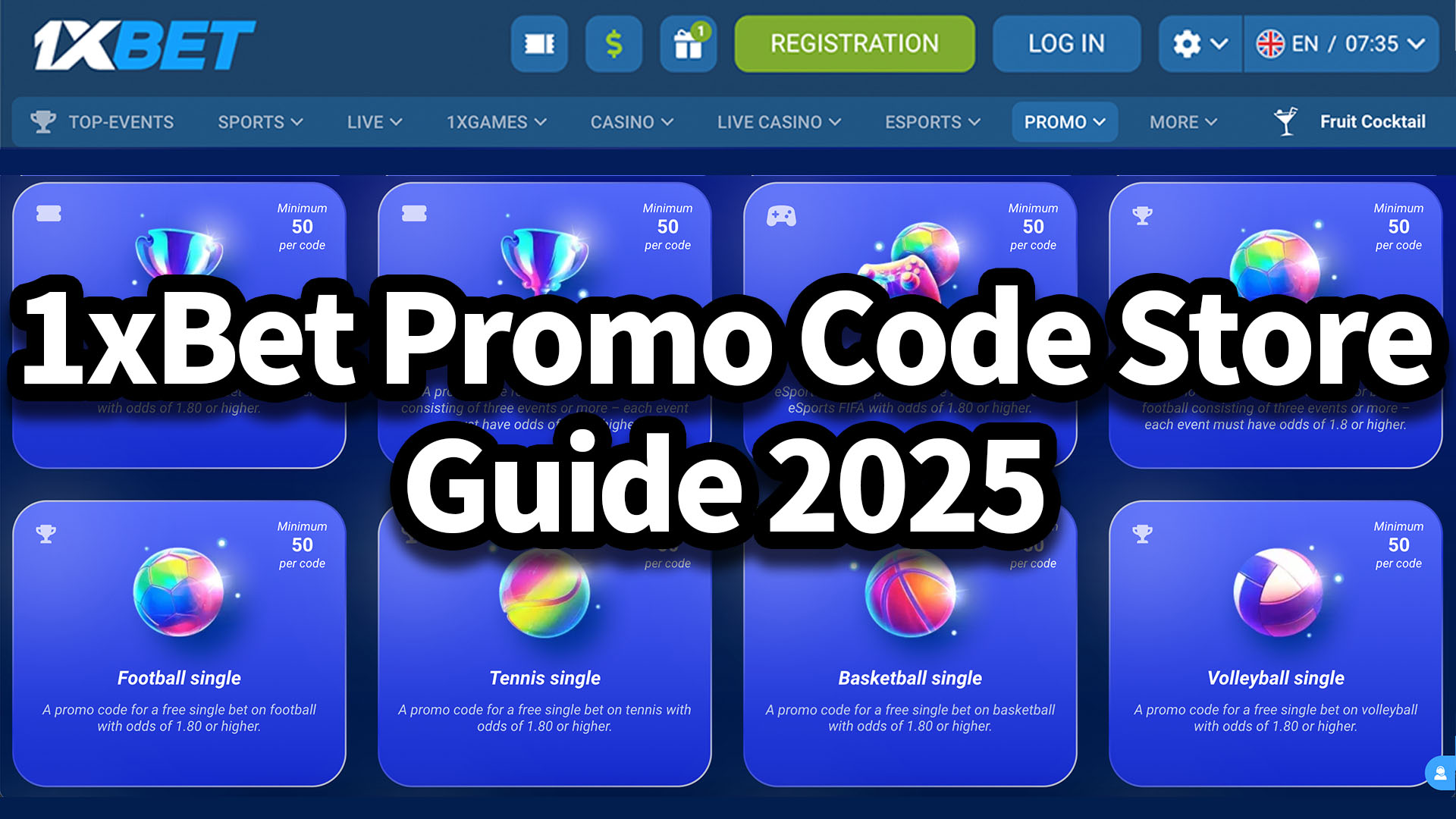 1xBet Promo Code Store Guide 2025