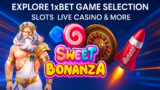 1xbet game seletion